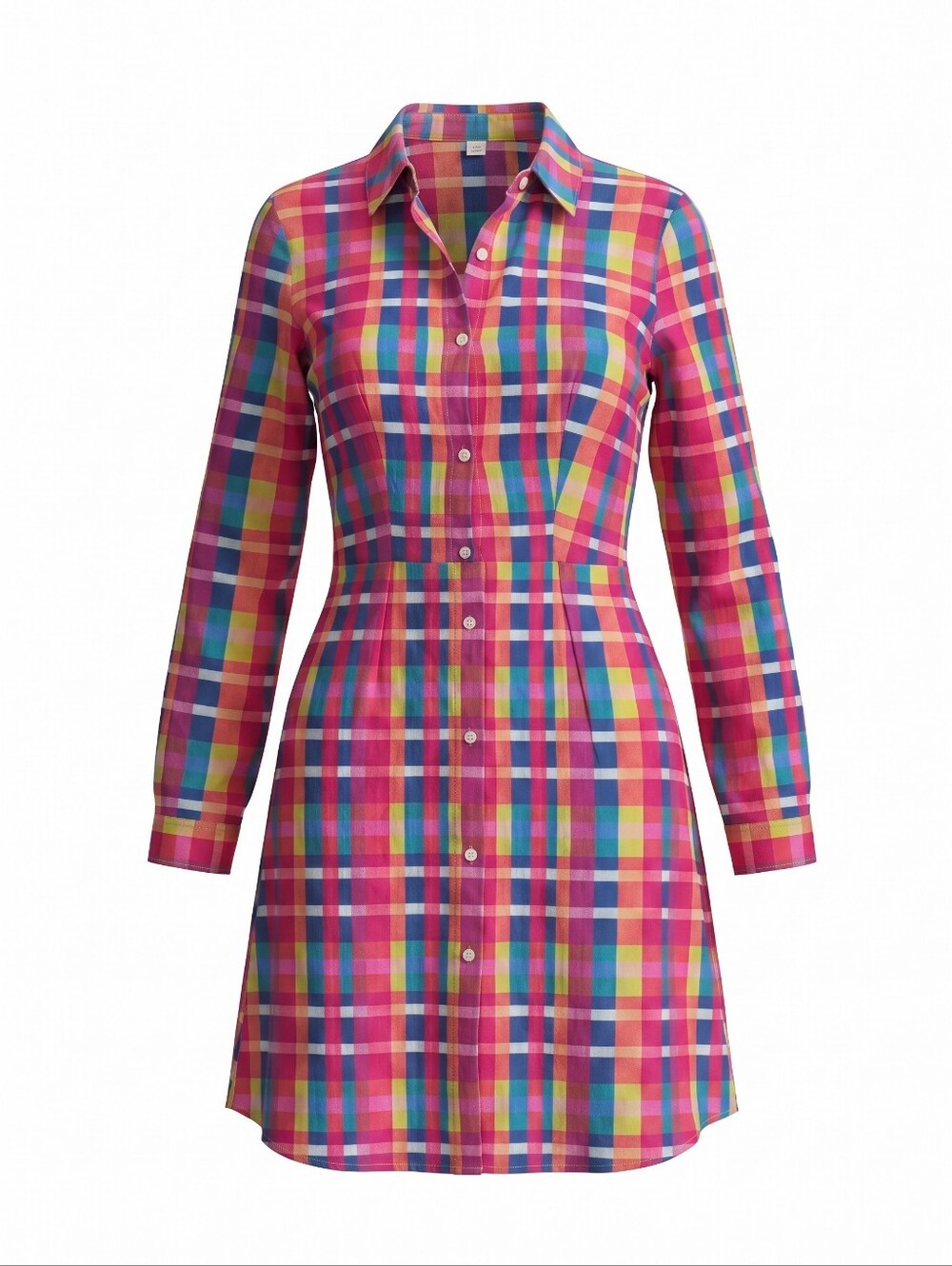 Plaid Shirt Dress from Made with Love Size Medium